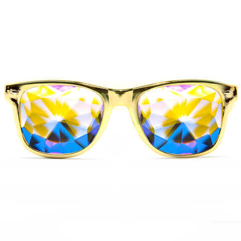 URBAN GOLD FRACTAL KALEIDOSCOPE GLASSES